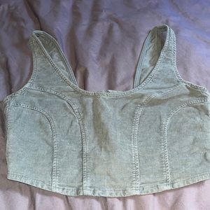 UO denim corset top.